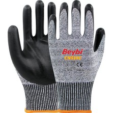 Beybi CN510C Nitril Kaplı Kesilmeye Dayanıklı İş Eldiveni – 3 Çift – Sanayi, İnşaat, Cam ve Endüstriyel İşlerde Kesilmez İş Eldiveni