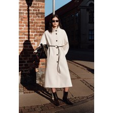 Manuka Gaıa Geniş Kaban Ekru