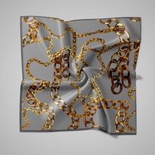 Piramit Naturel Eşarp | Zincir