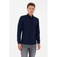 U.S. Polo Assn. Erkek Lacivert Uzun Kollu Basic Gömlek 50316723-VR033