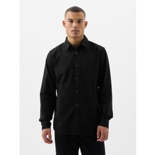 Gap Erkek Siyah Standard Fit Oxford Gömlek