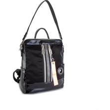 Nas 1036 Kadın Omuz ve Sırt Çantası Siyah Simli