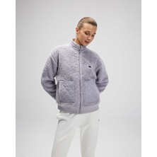 Ellesse Fleece Dış Giyim Kadın M Beden Lila Renk Dropsuz Özellikli 2025 Sonbahar-Kış Modeli