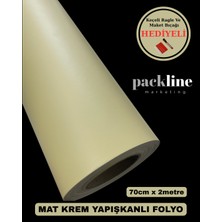 Packline Marketing Mutfak Tezgah Dolap Mobilya ve Kaplama Folyosu Mat Krem 70CMX2M
