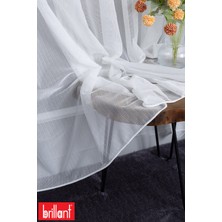 Brillant Keten Lenora 1/2 Orta Pileli Ütü Istemez Kırışmaz Yeni Sezon Salon Oda Tül Perdesi