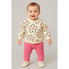 bebekyol Çiçek Baskılı Bebek Takım