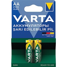 2 Adet  Varta Pil Rechargeable Power 2' Li Kalem Pil 2100 Mah