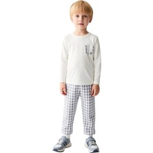 Ersefa Kız Çocuk Pijama Takımı Yumuşak Kumaş Kareli Detaylar ve Maksimum Konfor Kaliteli Şık Rahat