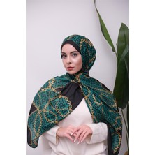 Eyşan İpek Modern Zincir Desenli Dijital Soft Şal