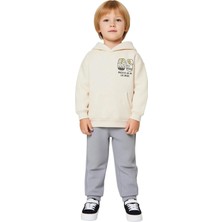 Ersefa Oversize Kesim Erkek Çocuk Kapüşonlu Sweatshirt ve Eşofman Takımı Kaliteli Şık Rahat