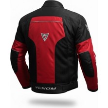 Venom Dynamic V2 4 Mevsim Motosiklet Montu Kırmızı Siyah