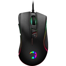 Misda Store Bane Gaming Mouse Ayarlanabilir Rgb Aydınlatmalı Programlanabilir 7 Buton Ayarlanabilir 500-2500DPI Arası Dpı Değeri Avago 5050 Sensör Huano Gaming Switch Ile 10 Milyon Switch Tık Ömrü