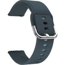 MobaxAksesuar Samsung Samsung Galaxy Watch 3 Gear S3 Kordon 45MM 46MM Kordon Silikon Bileklik Kopçaklı Kordon Bhr