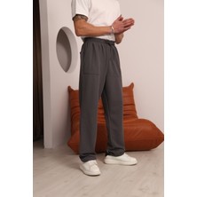 Moviment Erkek Antrasit Cep Ucu Etiket Detaylı Beli Lastikli Eşofman Altı