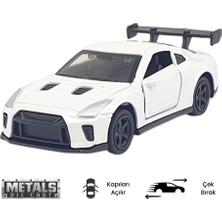 MCM Group Çek Bırak Metal Küçük Arabalar 8 cm - 6411A - Beyaz (Lisinya)