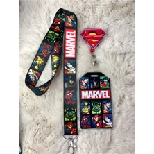 Hediyebum Marvel Boyun Askısı Yoyo ve Kartlık Set