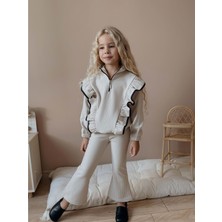 Gültekin Bebe 3-12 Yaş Fittili Şardonlu Kız Eşofman Takım- 7108400 - Bej