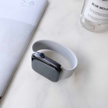 MobaxAksesuar Apple Watch Ultra 1/2/3 49MM Kordon Silikon Solo Loop Medium Strap Kayış