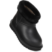 Kiko Kids Geta Kız Çocuk Su Geçirmez Eva Yağmur Kar Çizme İç Kürklü Düz Dolgu Taban