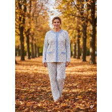 Aysun Tekstil Yeni Ürün!!!iki Iplik Şardonlu Yüzde Yüz Pamuklu Kumaş Önden Açık  Anne Pijama Takımı
