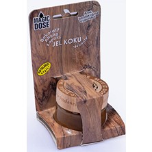 2 Adet  Magic Dose Dekoratif Ahşap Kapaklı Jel Koku 50ML - Odunsu