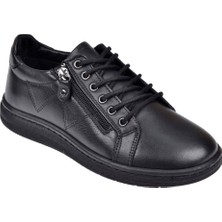 Mflexx Hakiki Deri Comfort Kadın Ayakkabı MAK-240   Siyah