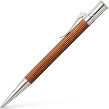 Misda Store Von Faber-Castell Klasik Tükenmez Kalem, Pernambuco Ahşap Gövde, Platin Kaplama, B Uç Kalınlığı, El Yapımı