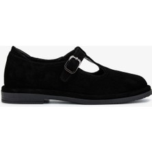 Valmenti Kadın Hakiki Deri Siyah Süet Casual Ayakkabı 766 40202 Bn Ayk SK25-26 Sıyah Suet