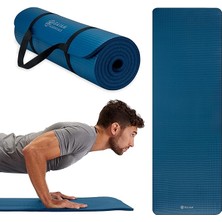 Yenibağ Essentials, Dicke Yogamatte, Fitness- Und Trainingsmatte Mit Leicht Zu Verwendendem Yogamatten-Tragegurt, 183 cm L x 61 cm B x 1 cm Dick