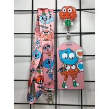 Hediyebum Gumball Darwin Boyun Askısı Yoyo ve Kartlık Set