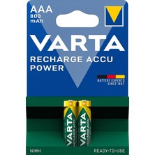 Rechargeable Accu 2 Aaa 800 Mah R2U, Yeşil/gri