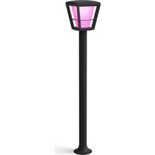 Hue White And Color Ambiance Econic Akıllı LED Yol Lambası, Dış Mekan Için, Kısılabilir, Bahçe Lambası, 16 Milyon Renk
