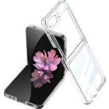 Zore Galaxy Z Flip 6 Kılıf Nxxa Full Camlı Kıpta Kapak-Şeffaf