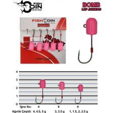 Fishcoin Bomb Jighead Pink Glow 8-2 gr