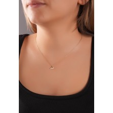 Sunshine 925 Ayar Gold Kaplamalı, Zarif Kuğu Tasarımı Kolye