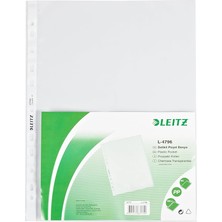 Misda Store Poşet Dosya A4 11 Delikli (100 Adet) Buzlu