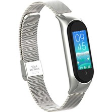 Xiaomi Mi Band 6 Uyumlu Krd-06 Metal Kordon Zore - GÜMÜŞ-8682314115421-MRYN53625