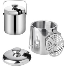 Çift Cidarlı 1,3 Lt Maşalı Buz Kovası Kapaklı Buzluk CIN420