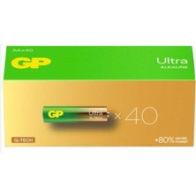 Gp G-Tech Lr6 Aa Boy Ultra Alkalin Kalem Pil 40'lı Paket GP15AU-2B40
