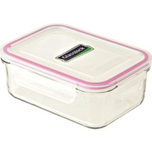 Misda Store Primanova Konik Dikdörtgen Cam Saklama Kabı 1700ML