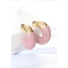 Claris CCB Gül Kurusu Gold Çift Renk Küpe