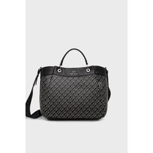 Armani Exchange Tamamı Logolu Çıkarılabilir Askılı Çanta Bayan Çanta XW000954 AF17145 MC043