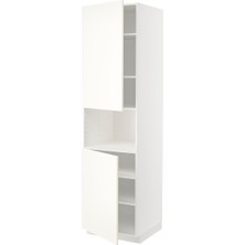 Hobiurun Mikrodalga fırın boy dolabı, VALLSTENA beyaz, 60x60x220 cm