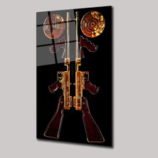 SteelArtDec Gold Guns - Cam Tablo - DEG0152