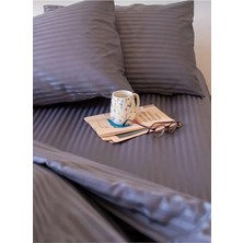 Happy Cotton %100 Pamuk Saten Nevresim Takımı Çift Kişilik Otel ve Ev Tipi 2 Yastık Kılıfı ve Çarşafı Lastiksiz