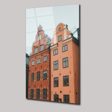 SteelArtDec Isveç Stockholm Evleri - Cam Tablo - DEG0265