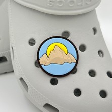 Balp Charm Terlik Süsü ve Aksesuarı , Çanta Süsü – Jibbitz 3D Doğan Güneş Manzara Görsel Logo Aksesuar
