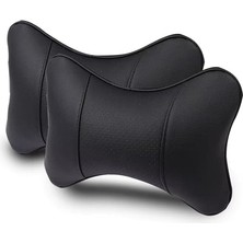 Araç Boyun Yastığı Ortopedik Seyehat 2 Adet Siyah