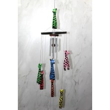 Ronanna Ahşap Zürafalı Rüzgar Çanı