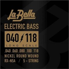 Misda Store Bella Rx-N5 A Bass Rx Nikel Kaplama Çelik, 5-String